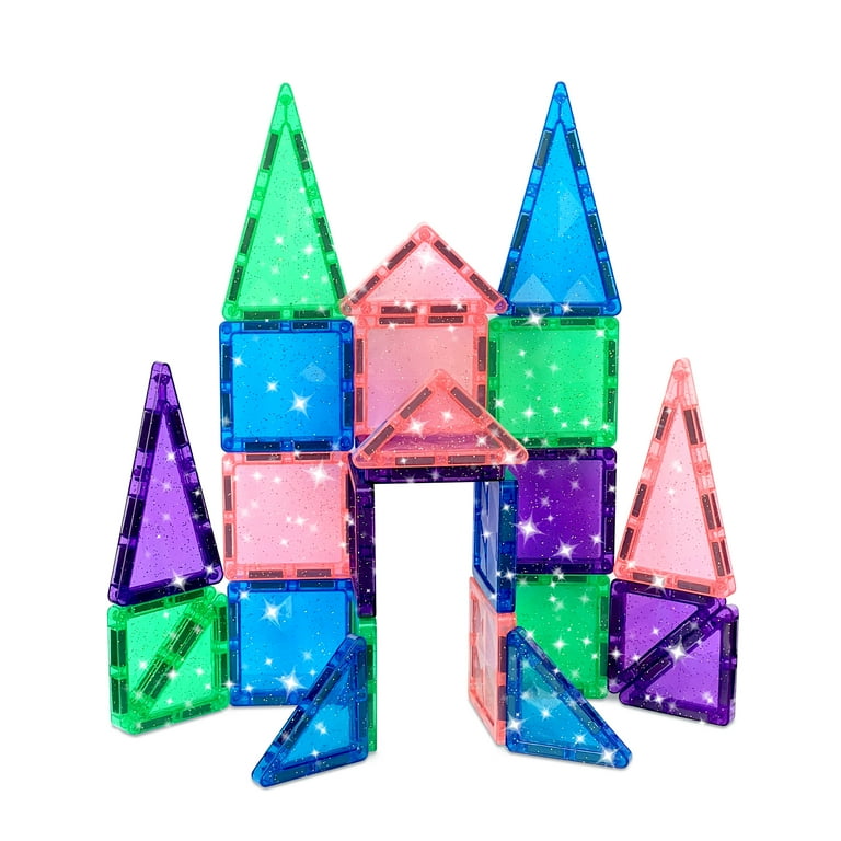 CreateOn Crayola Glitter Mini Magnetic PIP-Tiles 24-Piece Set
