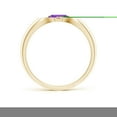 thumbnail image 2 of ANGARA Natural 0.8 Ct. Amethyst Solitaire Ring in 14K Yellow Gold for Women (Ring Size: 12), 2 of 9