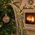 thumbnail image 5 of Cififendec Christmas Large Glitter Tassel Wheat Pick, 35.43", Artificial Hanging Floral Stem with Sparkling Beaded Design for Xmas Tree Arranging, 5 of 8