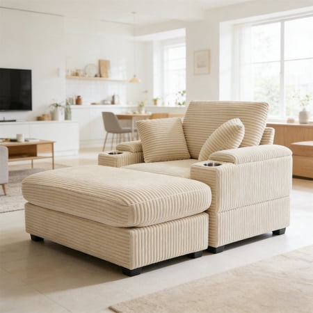 wankamom oversized chair with ottoman product