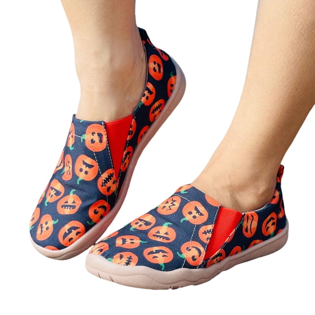 Zapatos Planos Calabaza Esqueleto 2621549456566 ( 39) Naranja