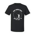 thumbnail image 2 of Wild Bobby, Can't Work Today My Arm Is In A Cast, Fishing, Men Graphic Tee, Black, Large, 2 of 5