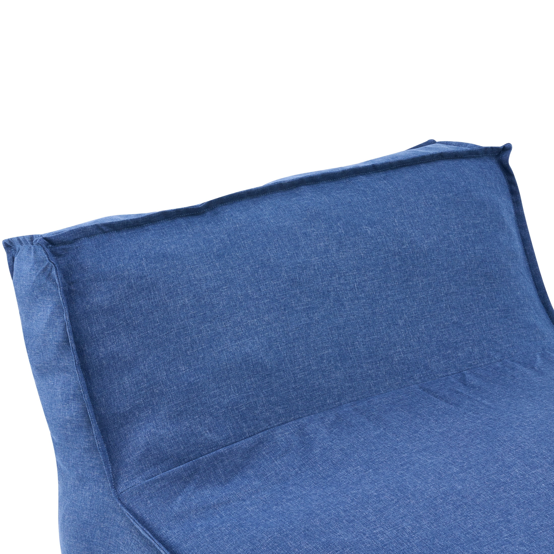 Christopher Knight Home 61" Outdoor Bean Bag Lounge Chair, Plush Foam Filled, Patio Garden Seating, Navy Blue