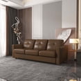 thumbnail image 2 of ACME Noci Upholstery Tufted Cushion Back Sleeper Sofa in Brown Leather, 2 of 3