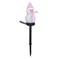 thumbnail image 1 of Luz solar navideña rosa para césped/plástico/40-45 am, voltaje de la lámpara 3 V/carga 8-10 h, iluminación 6-8 h/impermeable IP55/parte del muñeco de nieve 14 cm, parte del enchufe, 1 of 14