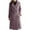 Purple, variant on QUNYINEY Trench Coats for Women Fleece Brown Outerwear Button Loose Fit Long Sleeve Turndown Collar Warm Jacket Women