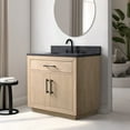 thumbnail image 4 of Vanity Art 36" Single Bathroom Vanity with Sink, Freestanding Bath Storage Cabinet with Black Limestone Top, 4 of 5