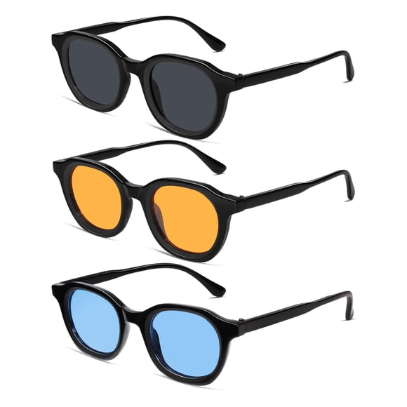 Gafas de sol VANLINKER Retro Round VL9829 46 mm para hombre y mujer