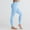 Light Blue(New), variant on Women's High Elasticity Solid Color Hip Lifting Breathable Tight Fitting High Waisted Sports Bottom Fitness Pants