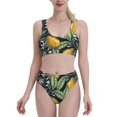 thumbnail image 2 of Picia Citrus Fruits Elegant Lemons Women's High Waisted Bikini Scoop Neck Swimsuit Two Pieces Bathing Suit-Small, 2 of 8