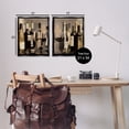 thumbnail image 4 of Stupell Industries Kitchen Wine Bottles Setup Food & Beverage Painting Black Floater Framed Canvas Art Print Wall Art, 17 x 21, Set of 2, 4 of 10
