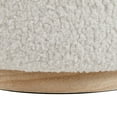 thumbnail image 4 of Linon Primrose Faux Sherpa Storage Ottoman, Natural, 4 of 16