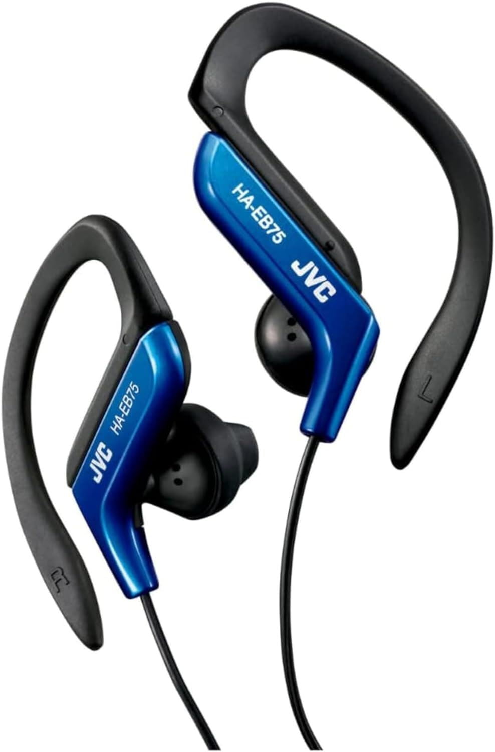 JVC Sport with Adjustable Clip Wired 3.5mm In Ear Stereo Headphones Blue HA EB75 AN U Walmart