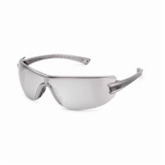 Luminary, Wraparound Silver Mirror Anti-Scratch Lens Safety Glasses