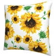 thumbnail image 5 of Yellow Sunflower Throw Pillow Case Square Cushion Cover Home Decorative Sofa Armchair Bedroom Livingroom Standard Pillowcase 20 X 20 Inch, 5 of 6