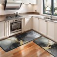 thumbnail image 3 of Kitchen Rugs Sets Of 2,Gray Black Gold Marble Pattern Anti Fatigue Kitchen Mat Rugs Non Slip Washable,Decorative Kitchen Floor Mats for Kitchen,Sink,Laundry,17"x47"+17"x47", 3 of 5