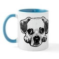 thumbnail image 2 of CafePress - Black & White Puggle Mug - 11 oz Ceramic Mug - Novelty Coffee Tea Cup, 2 of 6