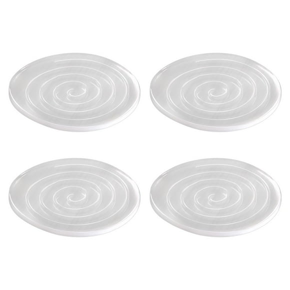 4 Pcs Patins Antidérapants Ronds Pieds de Chaise Accessoires de Meubles en Tapis PU Pieds en Silicone Collants Unilatéraux