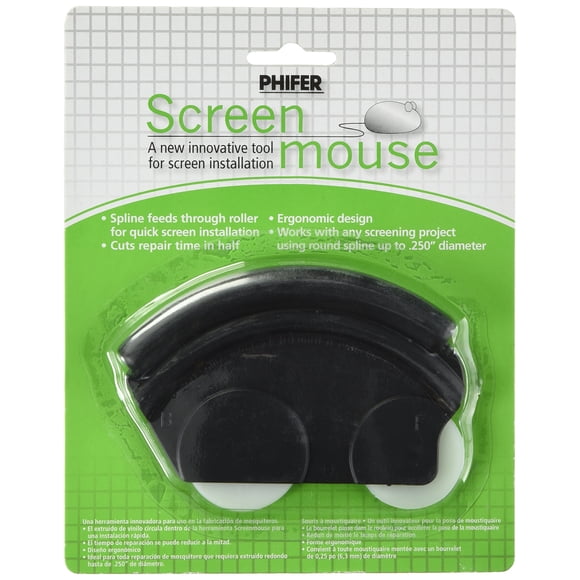 Screen Mouse Roller Tool PHIFER para estrías redondas de hasta 6 mm