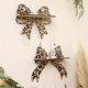 thumbnail image 3 of Leopard Print Bow Wall Shelf Decorative Hanging Jewelry Rack Wall Storage Rack, 3 of 5