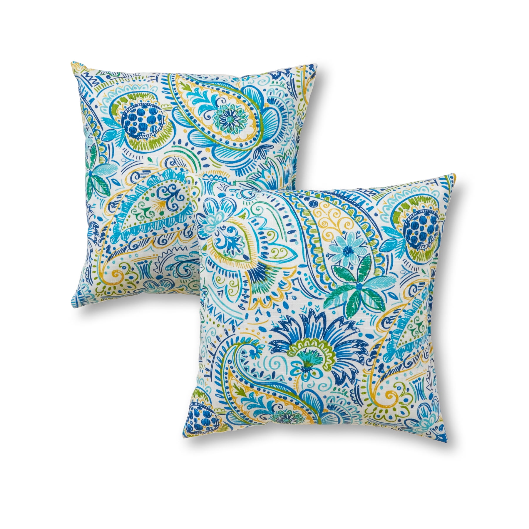 Orange 17 Square Throw Pillows /& 12 x 20 Rectangle // Lumbar Decorative Throw Pillows Set of 4 Indoor // Outdoor Pillows Blue Yellow Pink Bright Artistic Floral