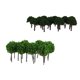 thumbnail image 1 of 100x árboles de Modelo de Pintados de Plástico para Reemplazo de Juegos de de Diorama, 1 of 9