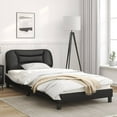 thumbnail image 2 of vidaXL Bed Frame with LED Lights Base Platform Bedroom Furniture Faux Leather, 2 of 139