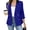 🔥 Blue_New, variant on Padded Shoulder Open Front Office Blazer For Women, Turn Down Collar Solid Button Long Sleeve Patchwork Suit Jacket, Structured Elegant Outer Layer For Workplace Business Daily Wear Sky Blue XXL