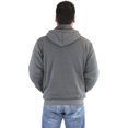 thumbnail image 2 of ToBeInStyle Mens Fleece Lined Sherpa Hoodie with Adjustable Drawstring Hood, 2 of 6