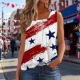 thumbnail image 2 of 250 Anniversary USA Tank Top for Women V Neck Sleeveless Patriotic Print 4th of July Outfit 1776-2026 Tshirt Gift, 2 of 5