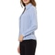 thumbnail image 4 of Blusa de cuello choker para mujer Inspire Chic de manga larga, con cuello vuelto, camisa de trabajo, talla L, azul, 4 of 7