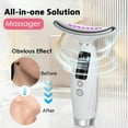 thumbnail image 5 of Facial and Neck Massager for Face, Neck - 7- in -1 Beauty Massager for Skin Lifting & Firming, Wrinkle & Dark Circle Reducer, Face Sculpting Tool for Skin Care and with Vibration, Thermal (White), 5 of 10