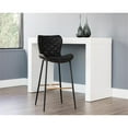 thumbnail image 2 of Sunpan Lyla 30" Modern Faux Leather and Wood Barstool in Antique Black, 2 of 7