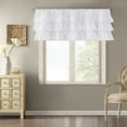 thumbnail image 2 of Madison Park Anna Cotton Oversized Ruffle Valance in White 50 x 18", 2 of 3