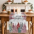 thumbnail image 2 of Christmas Tree Table Runner 108 Inches, Colorful Xmas Trees Snowflake Winter Bed Runner Dresser Scarves Tabletop for Indoor Outdoor Parties/Ceremony/Banquet, 13"x 108", 2 of 8