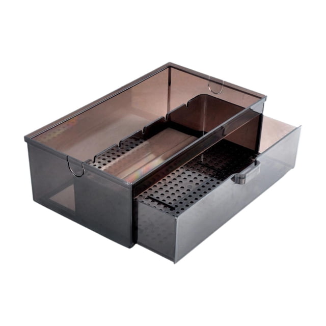 Almencla Aquarium External Drawer Drip Tray Filtration Box Drip Water Flow Box Brown