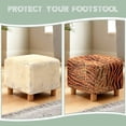 thumbnail image 7 of TSOVTHRID Tiger Stripe Print Ottoman Cover Square, Rectangle Stretch Ottoman Slipcovers Soft Storage Foot Rest Cover with Elastic Bottom, Machine Washable, 7 of 7