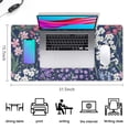 thumbnail image 5 of Long Mouse Pads for Desk,Pioneer Flower Floral Print Pattern Desk Mats on Top Of Desks, Desk Mouse Pad Extra Large with 3mm Non-Slip Base and Stitched Edge for Gaming,Office,Work,Home 31.5"x15.7", 5 of 6