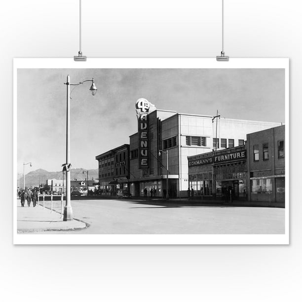 Anchorage, Alaska - Exterior View of 4th Avenue Theatre ...