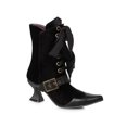 thumbnail image 1 of Women's Black Velvet Boots with Heel, 1 of 2