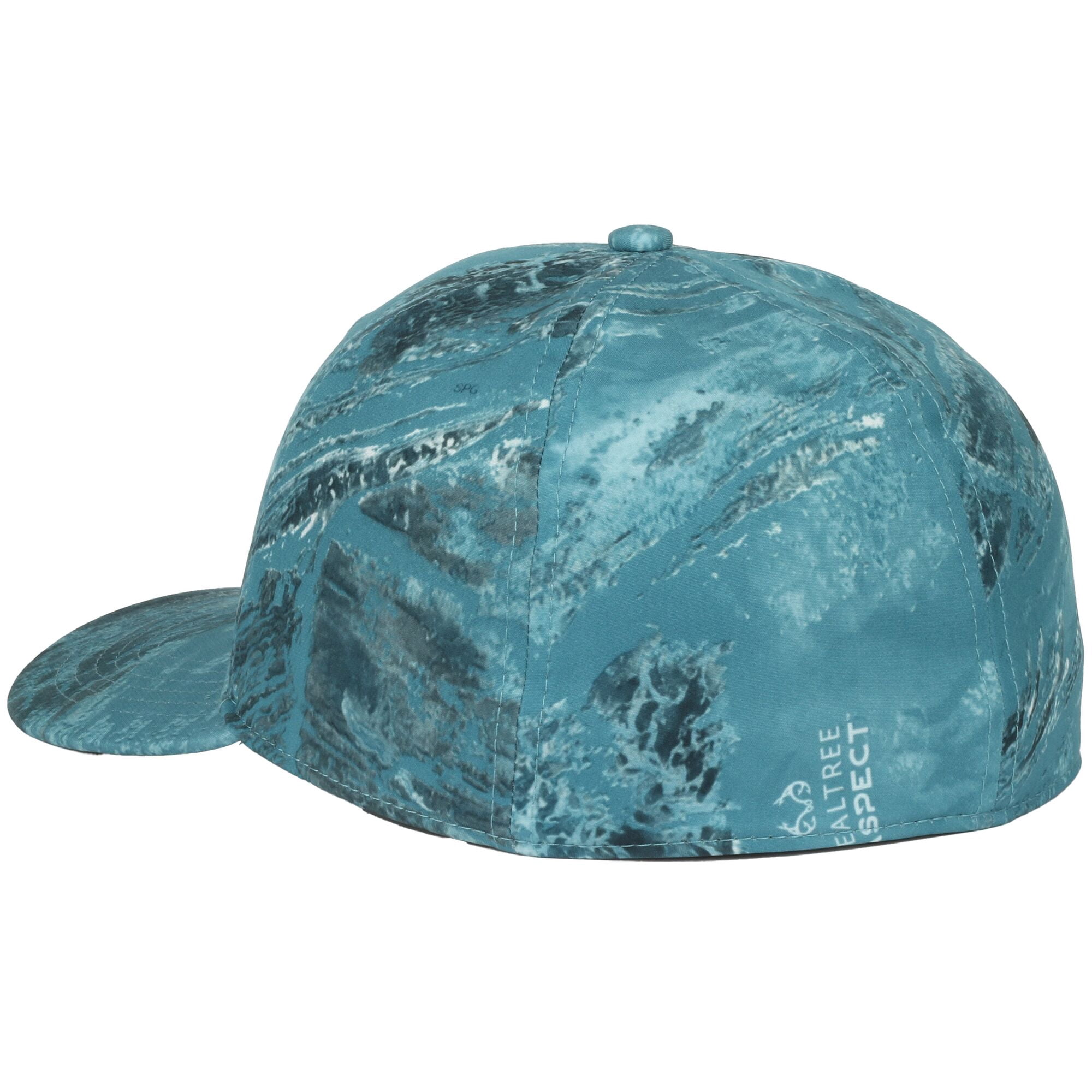 Realtree Men's Structured 6-Panel Stretch Adjustable Fishing Hat, Aspect Calypso Camo Fabric Crown