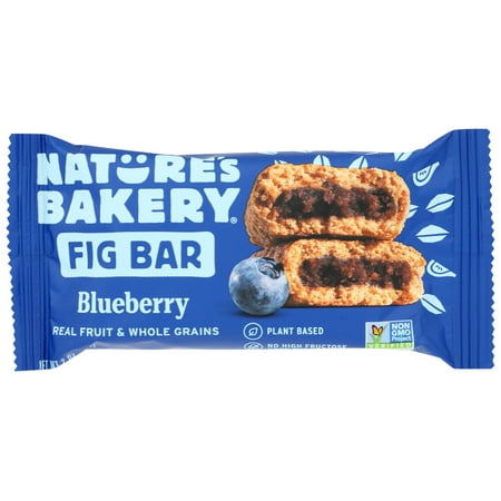 Nature's Bakery Stone Ground Whole Wheat Fig Bar, Blueberry, 2 Oz, Pack Of 12