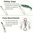 thumbnail image 2 of PASILI 12Pcs Fishing Leaders Line With Swivel And Carabiner Fluorocarbon Line Anti-Tangle Wire Fishing Tackles Accessories, 2 of 8