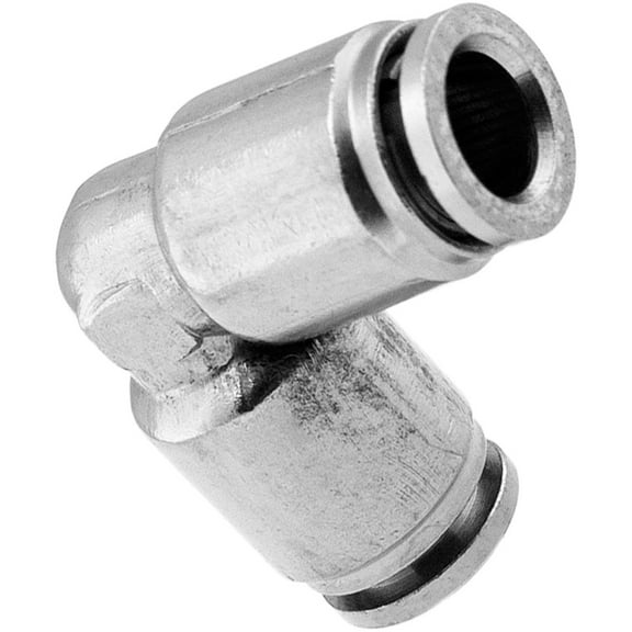 Vixen Air Push to Connect (PTC) Union/Joint Elbow Pneumatic Fitting for 1/4" OD Hoses VXA8114