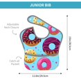 thumbnail image 4 of Bingfone Mess-Proof Baby Bib - Waterproof Bib For Baby Boy Or Girl With Food Catcher Pocket, Unisex-Donuts, 4 of 8