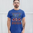 thumbnail image 3 of Tee Hunt Santa Squad T-Shirt Cute Ugly Sweater Merry and Bright Christmas Men's Tee, 3 of 5