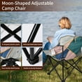 thumbnail image 5 of 2 Pack Camping Chair for Adults, Portable Folding Sofa Chair, Easy Set Up Patio Chair Lawn Padded Seat Camping Stool Chair for Hunting, Fishing, Outdoor, Beach, Picnics, Home, 5 of 14