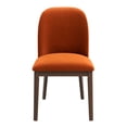 thumbnail image 2 of Noble House Robert Kaitlyn Dining Chair Set, Mid-Century Modern Velvet Upholstery, Set of 2, Burnt Orange, 2 of 5