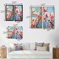 thumbnail image 4 of Designart "Pink Apple Blossom composition II" Apple Blossom Framed Wall Art Set Of 2 - Pink Floral Frame Gallery Set For Office Decor, 4 of 7