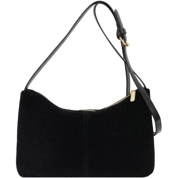 HMSHA Slouchy Suede Bucket Bag Women Crescent Bags Satchels Underarm Shoulder Bag Crossbody Purse Travel Tote Handbag